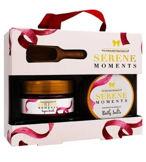 The Indulgent Bathing Co. Serene Moments Geschenkset Körperpeeling 135 g + Badesalz 105 g