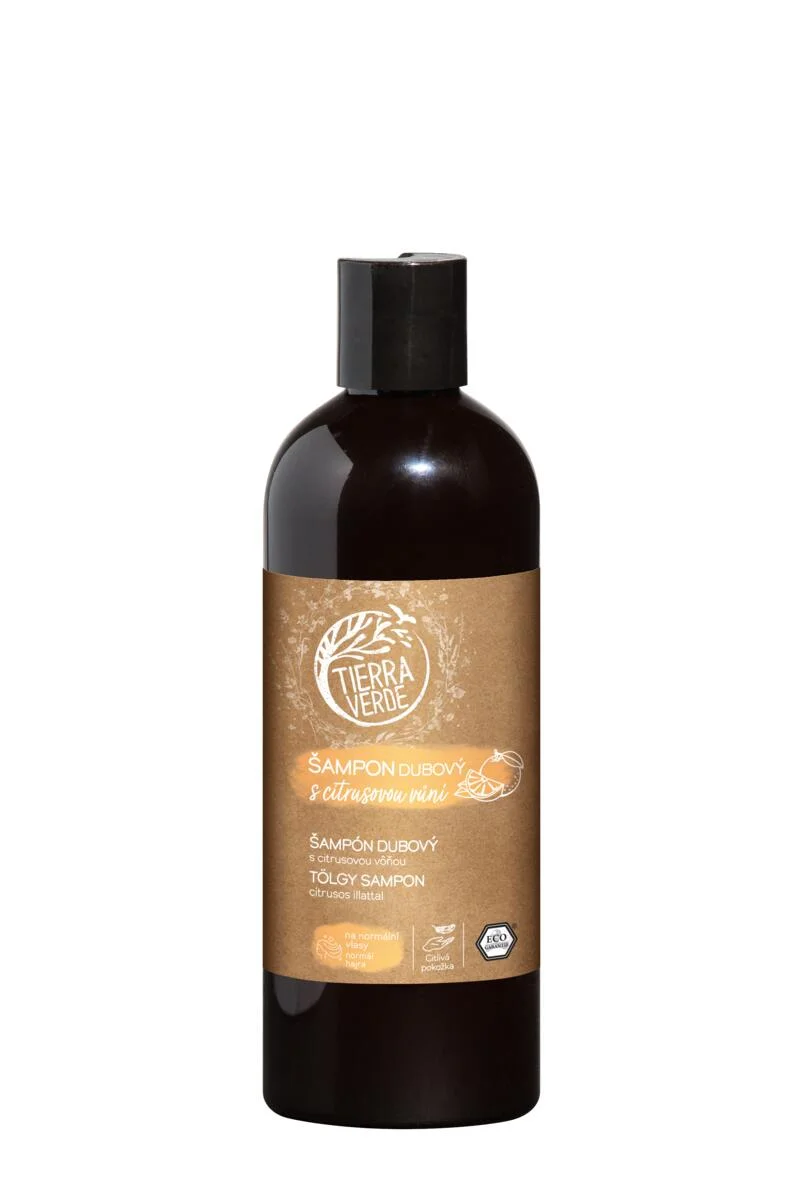 Tierra Verde Eichen-Shampoo mit Zitrusduft 500 ml – für die ganze Familie