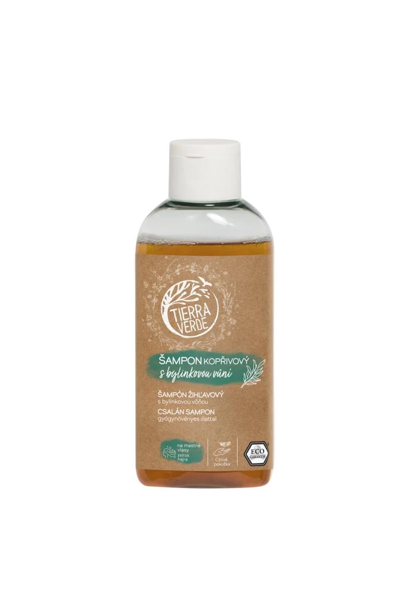 Tierra Verde Brennnessel-Shampoo mit Kräuterduft 100 ml – für fettiges Haar