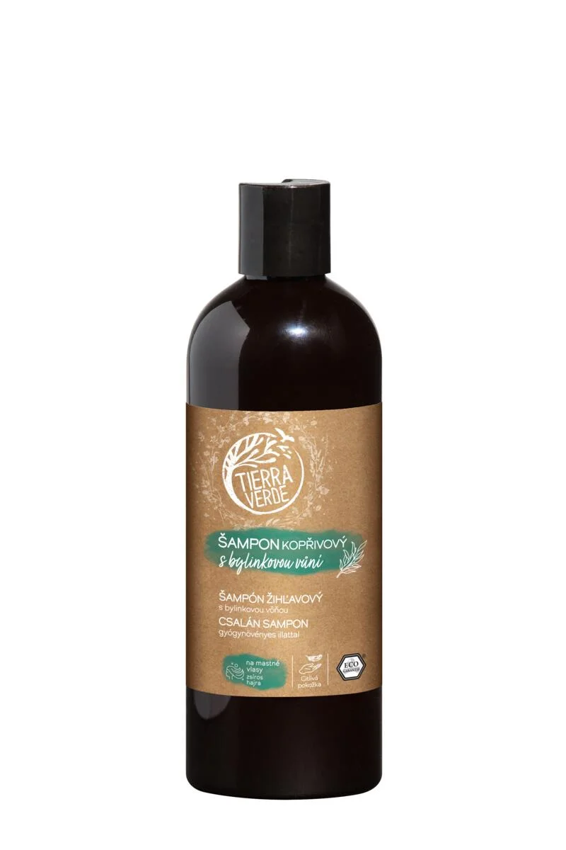 Tierra Verde Brennnessel-Shampoo mit Kräuterduft 100 ml – für fettiges Haar