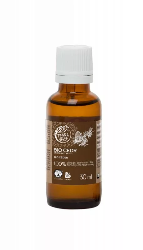 Tierra Verde Ätherisches Zedernöl BIO (30 ml) - maskuliner und beruhigender Duft