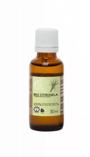 Tierra Verde Ätherisches Citronella-Öl BIO (30 ml) - starke repellierende Wirkung