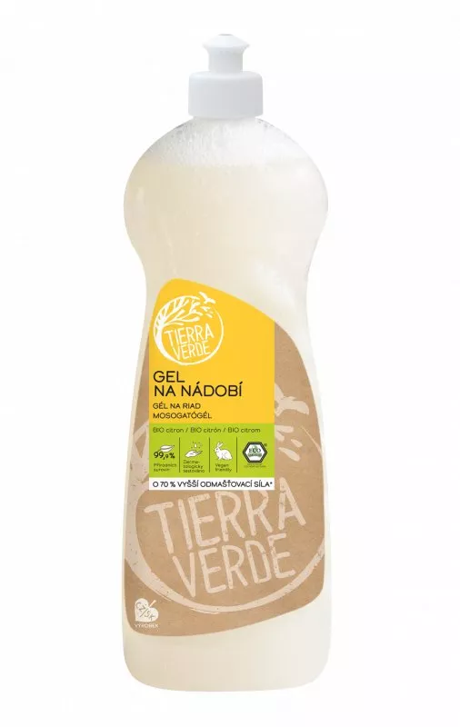Tierra Verde Geschirrspülgel mit Bio-Zitronenöl (1 l)