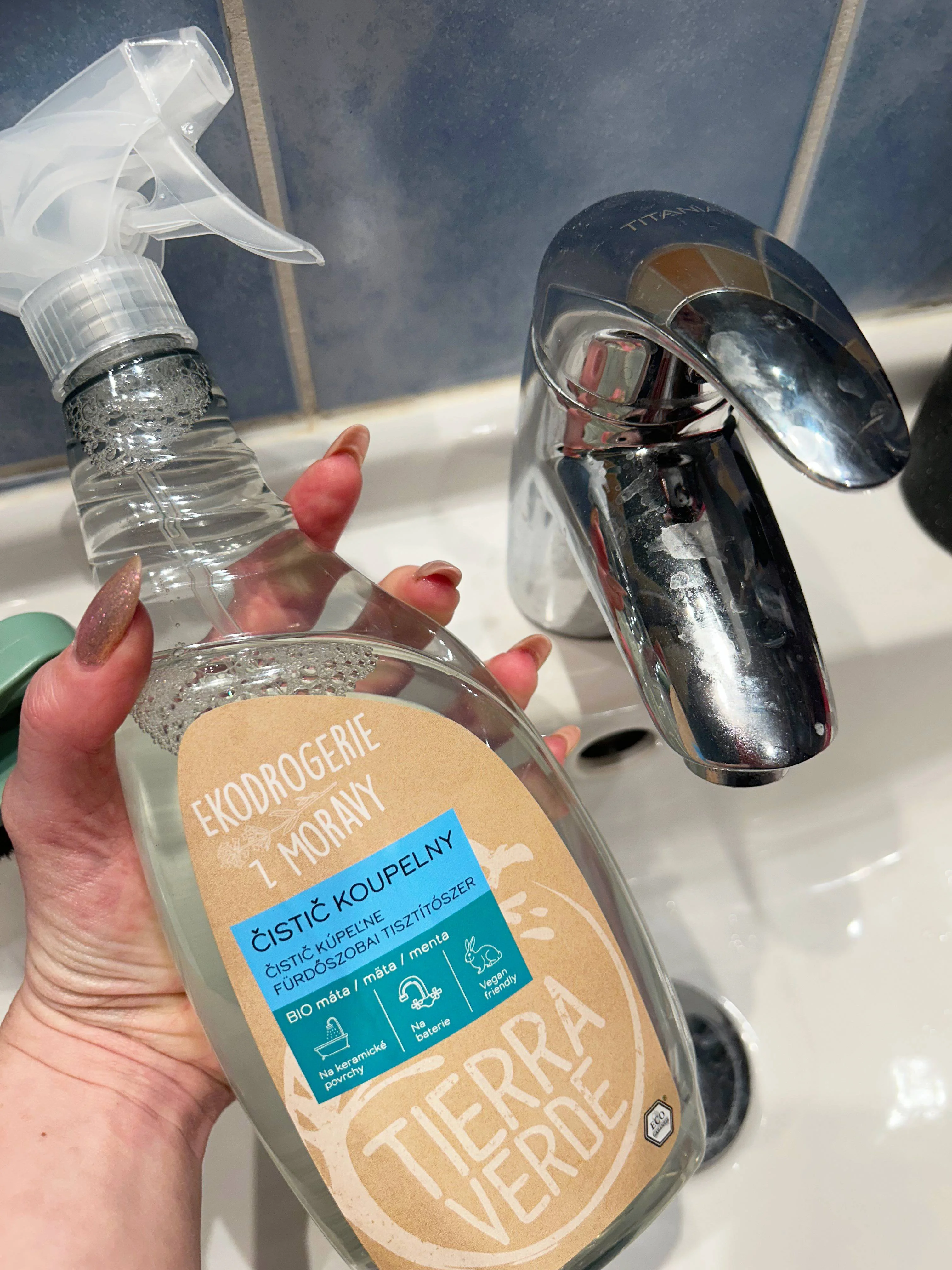 Tierra Verde Badreiniger mit BIO-Minze 110 ml – mit biologisch abbaubaren Tensiden