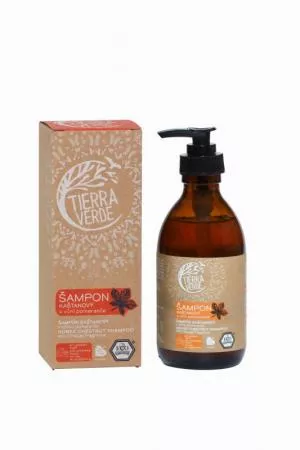 Tierra Verde Kastanien-Shampoo zur Stärkung der Haare mit Orange (230 ml)