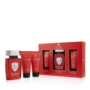 Tonino Lamborghini Sportivo Eau de Toilette für Herren 125 ml + After Shave Balsam 100 ml + Duschgel