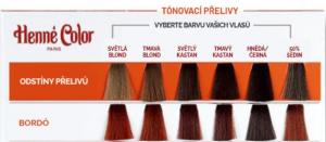 Henné Color Tönungshaarspülung mit hohem Schutz und Pflege Premium 100ml Bordeaux