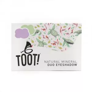 TOOT! Mineral-Lidschatten-Duo lila und grün - Turtle (4,6 g) - sanft zu empfindlicher Haut