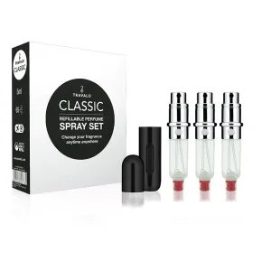 Travalo Classic nachfüllbarer Parfümzerstäuber Black 3 x 5 ml Geschenkset