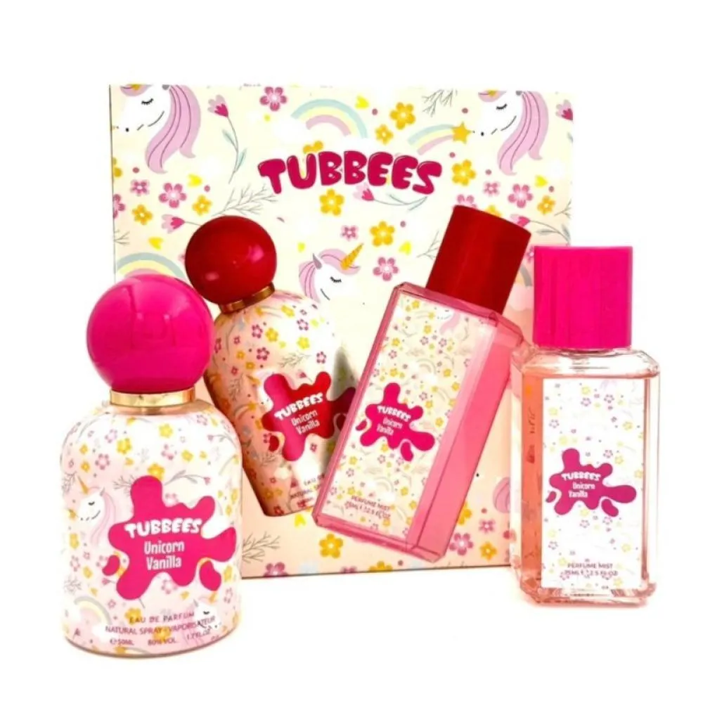 Tubbees Unicorn Vanilla Eau de Parfum für Damen 50 ml + Körperspray 75 ml