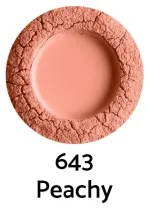 Uoga Uoga Mineralisches loses Puder-Rouge mit Bernstein (5 g) 6435 Peachy - natürliche Betonung der Wangen in 3 Farbtönen