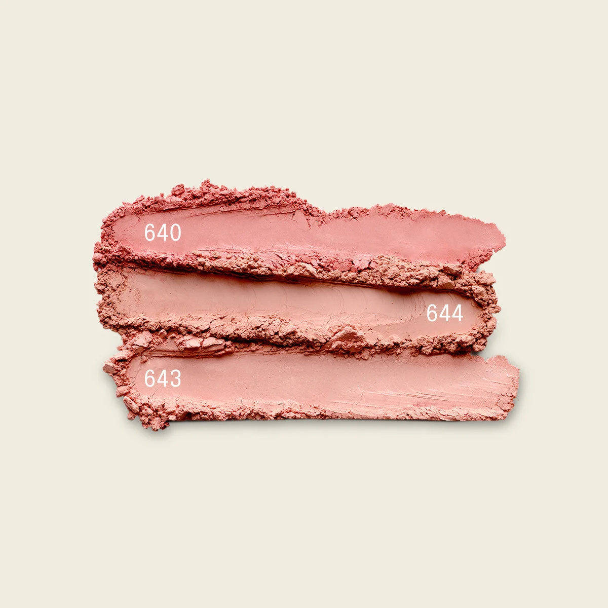 Uoga Uoga Mineralisches loses Puder-Rouge mit Bernstein (5 g) 6435 Peachy - natürliche Betonung der Wangen in 3 Farbtönen