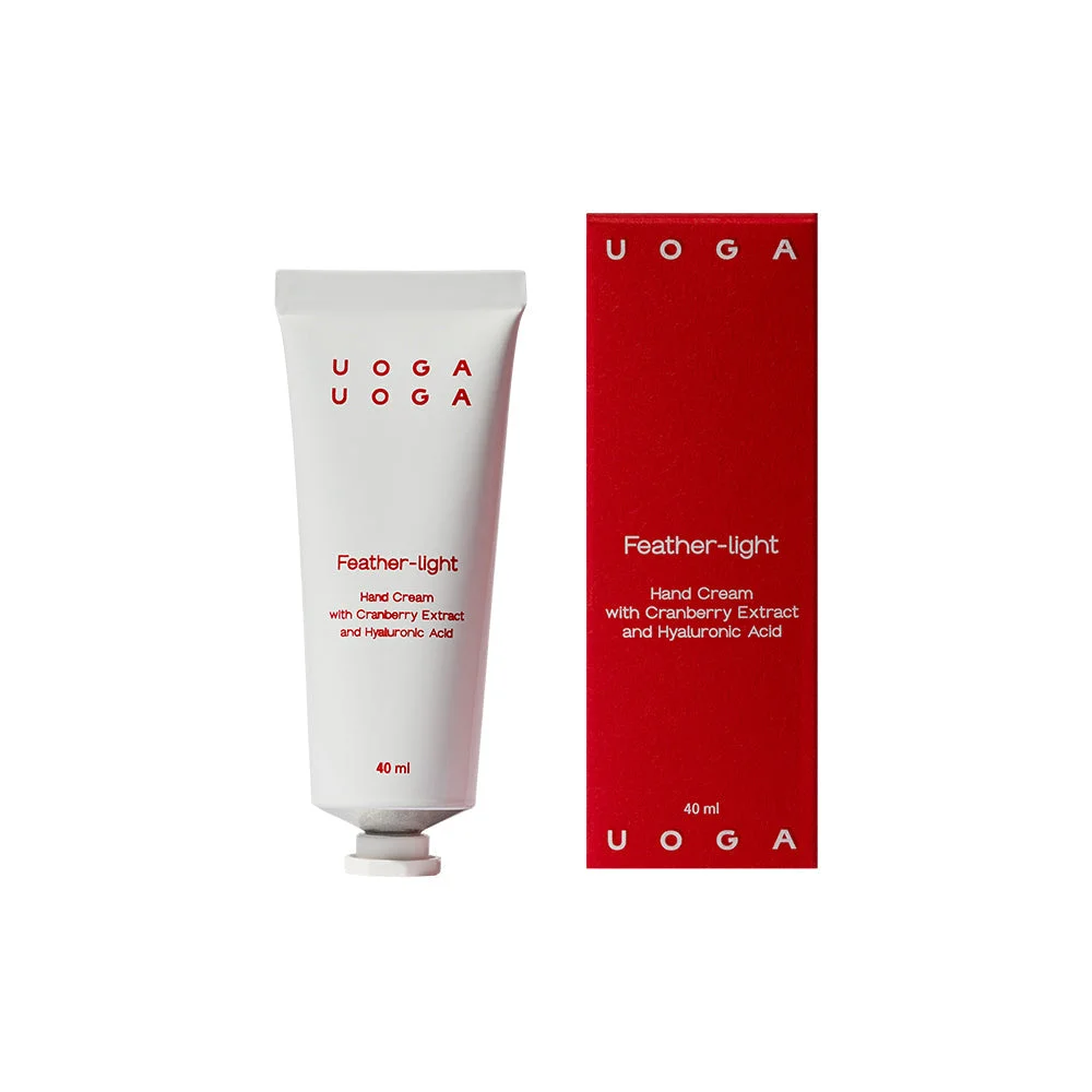 Uoga Uoga Nährende Handcreme Feather-light mit Bio-Preiselbeeren (40 ml) - für trockene und strapazierte Haut