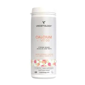 Vegetology Calcium Vitamin D3, 60 Kautabletten