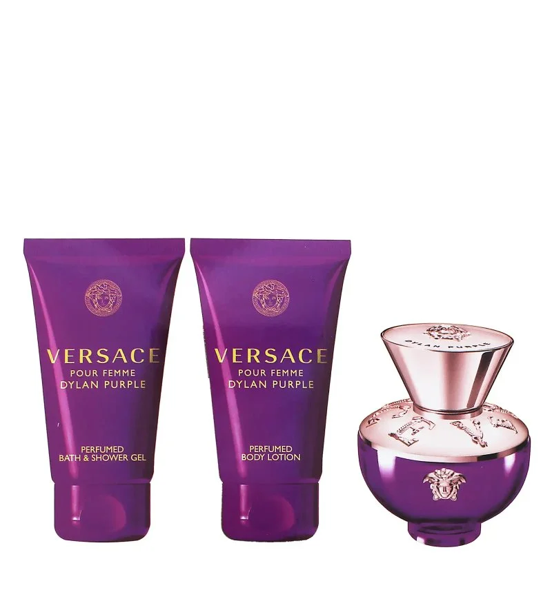 Dylan Purple Geschenkset 50 ml + Körpermilch 50 ml + Duschgel Eau de Parfum für Damen