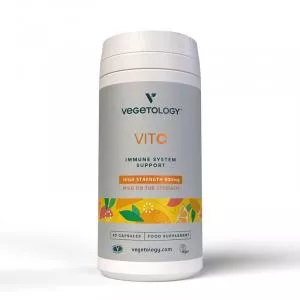 Vegetology Vitamin C 500mg und Bioflavonoide zur Unterstützung des Immunsystems, 60 Kapseln