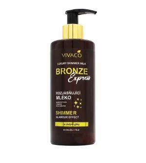 Vivaco Bronze Express Aufhellende Körpermilch mit Glitzer