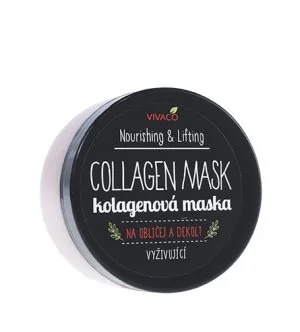 Vivaco Nourishing & Lifting Collagen Mask Kollagenmaske für Gesicht und Dekolleté