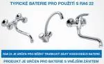 Watersavers RA6 22 - hochwirtschaftlicher Perlator mit Innengewinde aus tschechischer Produktion