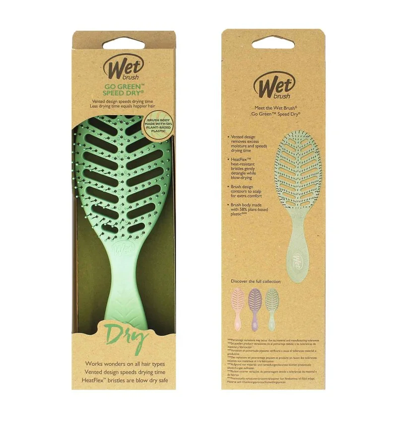 Go Green Speed Dry Haarbürste Grün