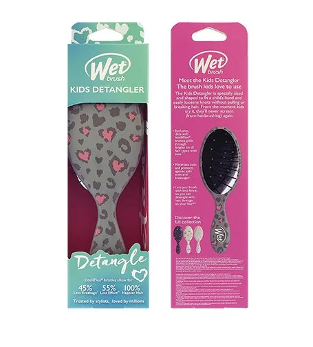 Kids Detangler Haarbürste Leopard