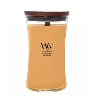 WoodWick Golden Bourbon Duftkerze mit Holzdocht 609,5 g