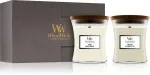 Fireside, Linen Geschenkset WoodWick Fireside, Linen dárková sada