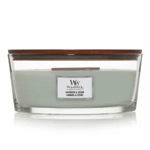 WoodWick Lavender & Cedar Duftkerze mit Holzdocht 453,6 g