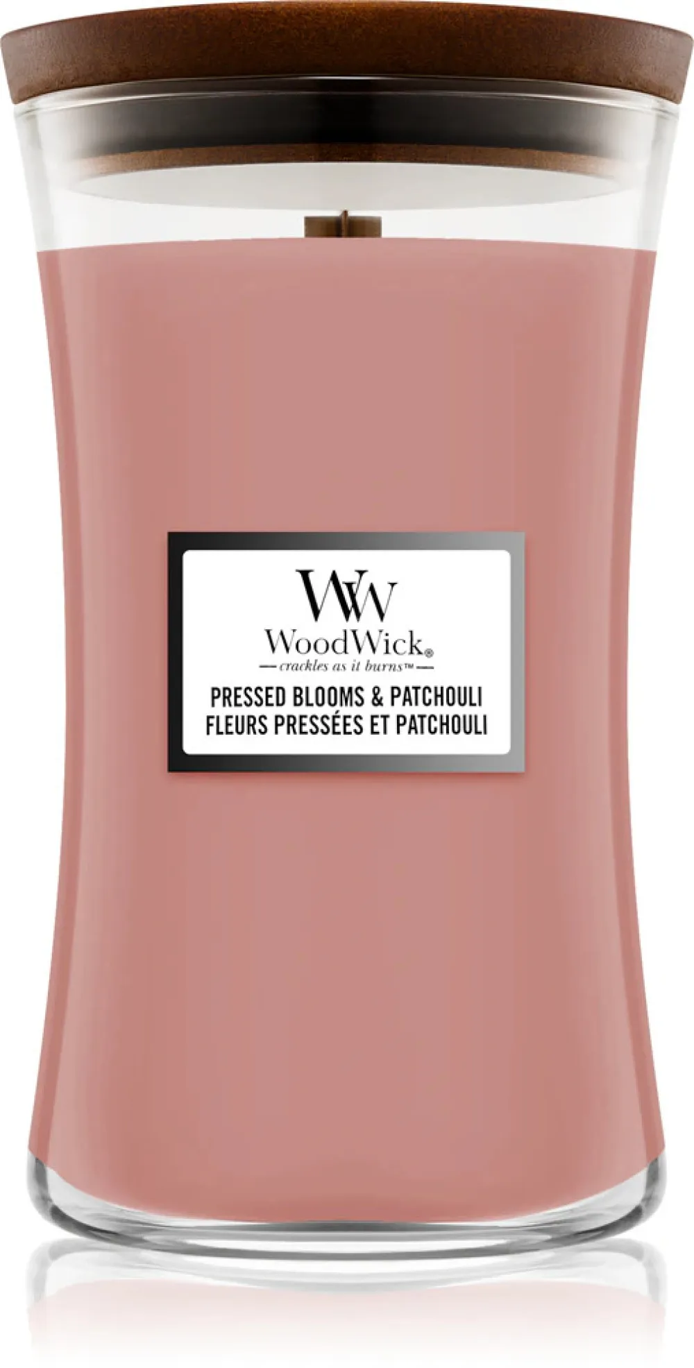 Pressed Blooms & Patchouli Duftkerze mit Holzdocht 609,5 g