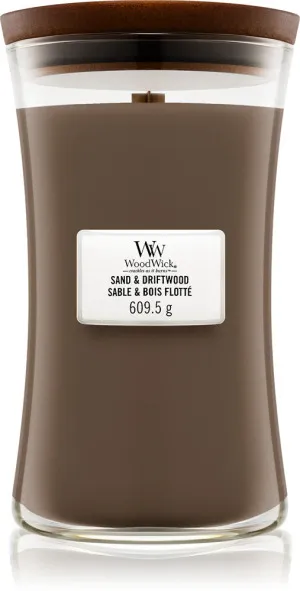 WoodWick Sand & Driftwood Duftkerze mit Holzdocht für Frauen