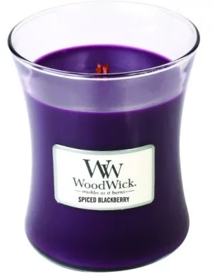WoodWick Spiced Blackberry Duftkerze mit Holzdocht für Frauen