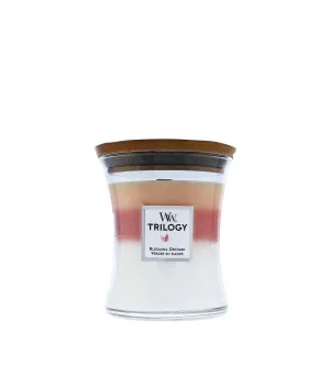 WoodWick Trilogy Blooming Orchard Duftkerze mit Holzdocht für Männer