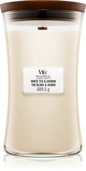 WoodWick White Tea & Jasmine Duftkerze mit Holzdocht 609,5 g