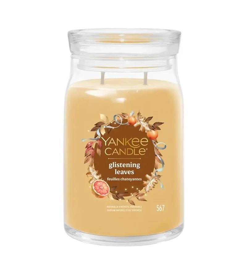 Glistening Leaves Signature Duftkerze groß 567 g