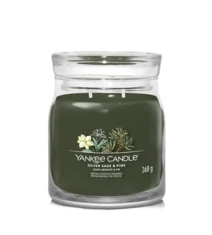 Yankee Candle Silver Sage & Pine Signature-Kerze mittel 368 g