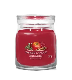 Yankee Candle Red Apple Wreath Signature Duftkerze mittel 368 g