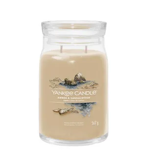 Yankee Candle Amber & Sandalwood Signature Kerze groß 567 g