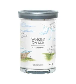 Yankee Candle Clean Cotton Signature Tumbler groß 567 g