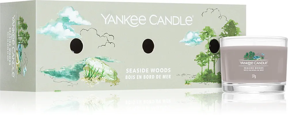 Seaside Woods Votivkerze im Glas 3 x 37 g 3x37 g