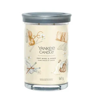 Yankee Candle Soft Wool & Amber Signature Tumbler groß 567 g