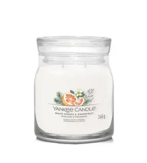 Yankee Candle White Spruce & Grapefruit Signature Kerze Mittel 368 g