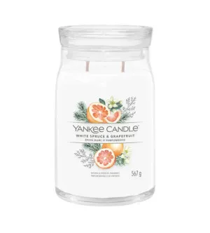 Yankee Candle White Spruce & Grapefruit Signature Kerze groß 567 g