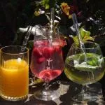 Yoni Strohhalmset aus tschechischem Glas mit Pinsel (3 Stück) - Botanical