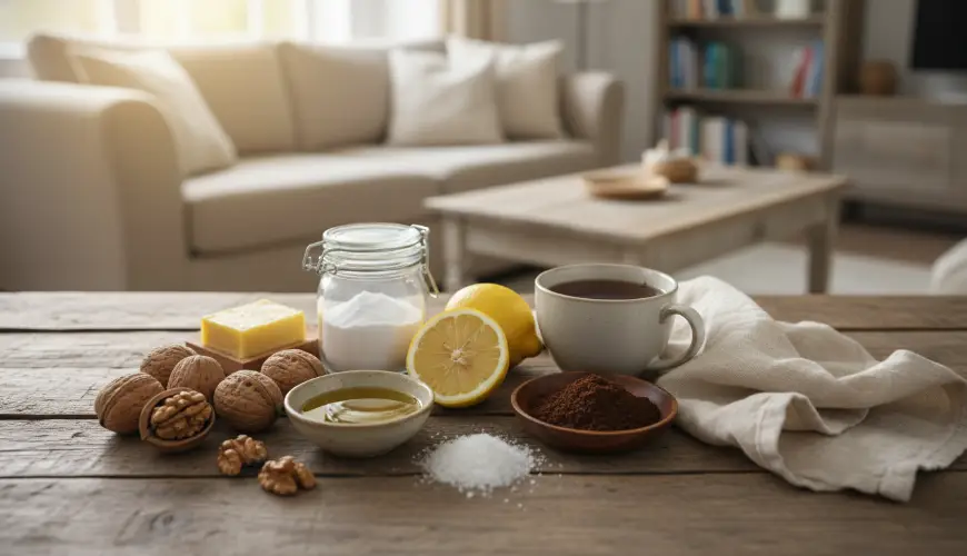 Wie man Kratzer und Flecken auf Möbeln ohne teure Chemie beseitigt