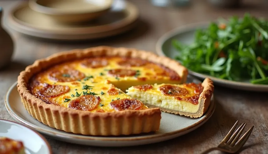 Wie man einen französischen Zwiebelkuchen zubereitet, den Sie lieben werden