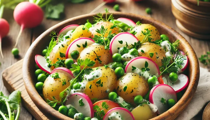 Genießen Sie die Frische mit einem Frühlingskartoffelsalat