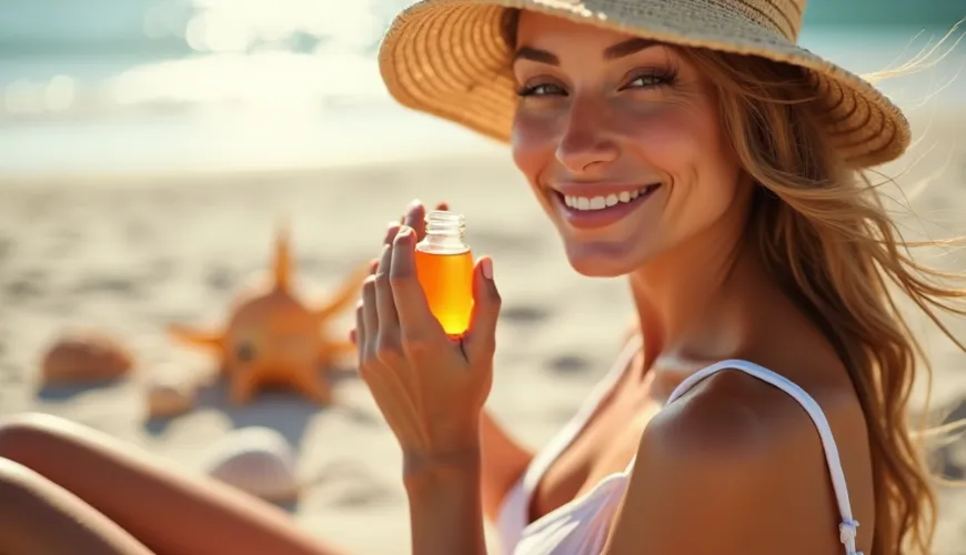 Karottenöl zum Sonnenbaden sorgt für eine schöne und gesunde Bräune ohne Chemie.