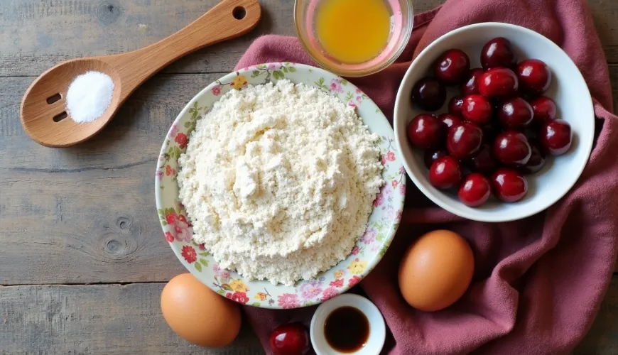 Fluffiger Tassenkuchen mit Obst, der nach Sommer duftet