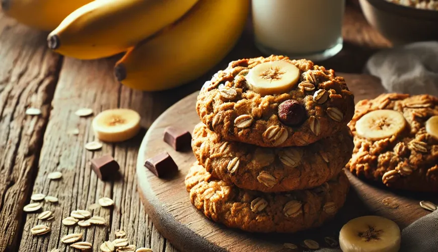 Probieren Sie gesunde und einfache Haferkekse mit Banane aus