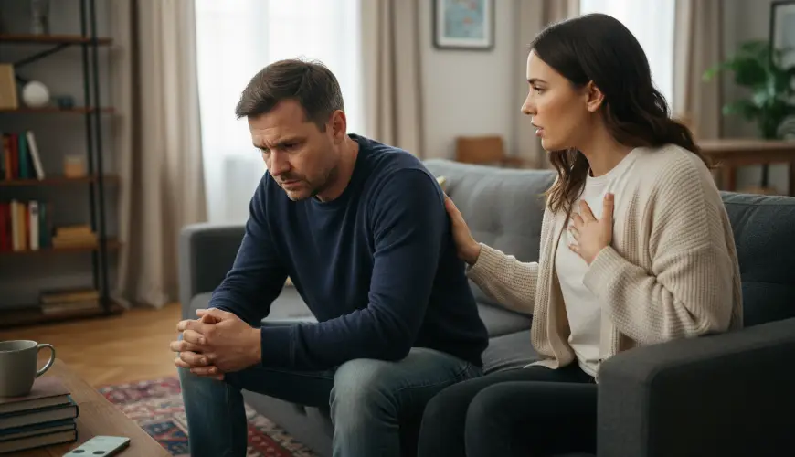 Wir beraten Sie, wie Sie mit Ihrem Partner über psychische Gesundheit sprechen können